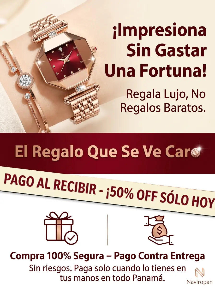 Reloj Elegante para Mujer — Estilo Lujoso, Precio Justo