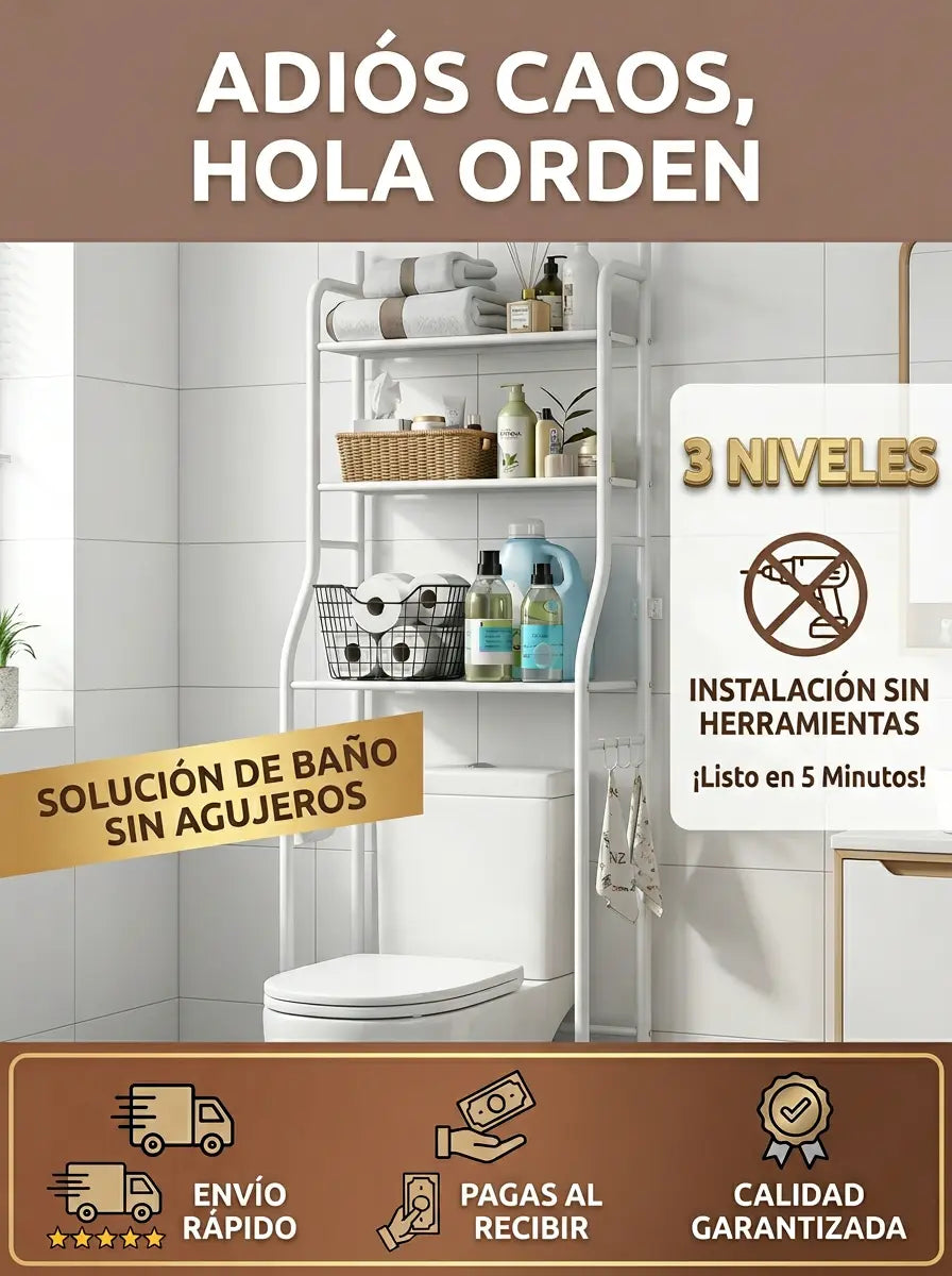 Estante Organizador Para Inodoro