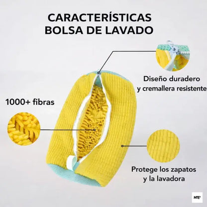 Naviro® Bolsa de Lavado para Zapatillas
