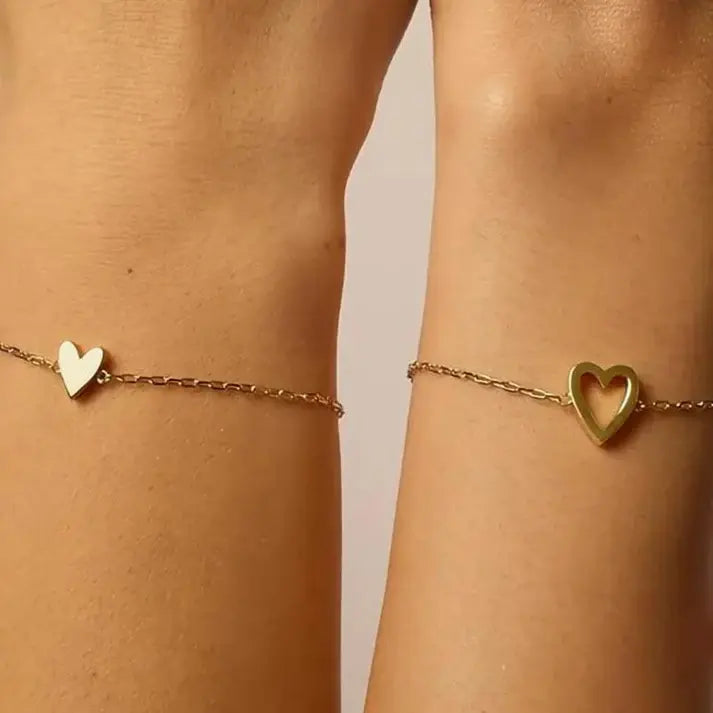 Set Pulseras Corazones — 2x1