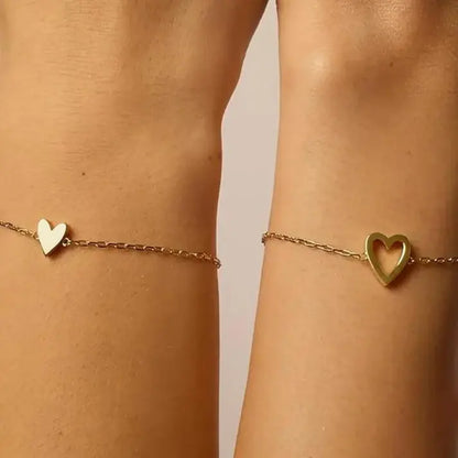 Set Pulseras Corazones — 2x1