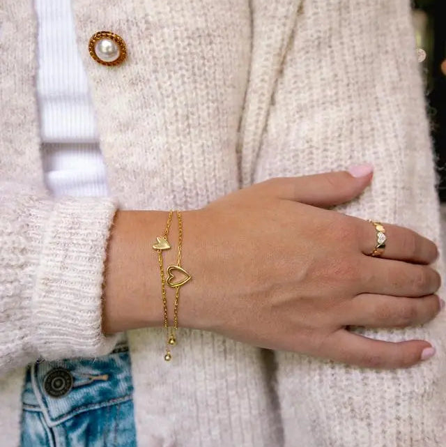 Set Pulseras Corazones — 2x1