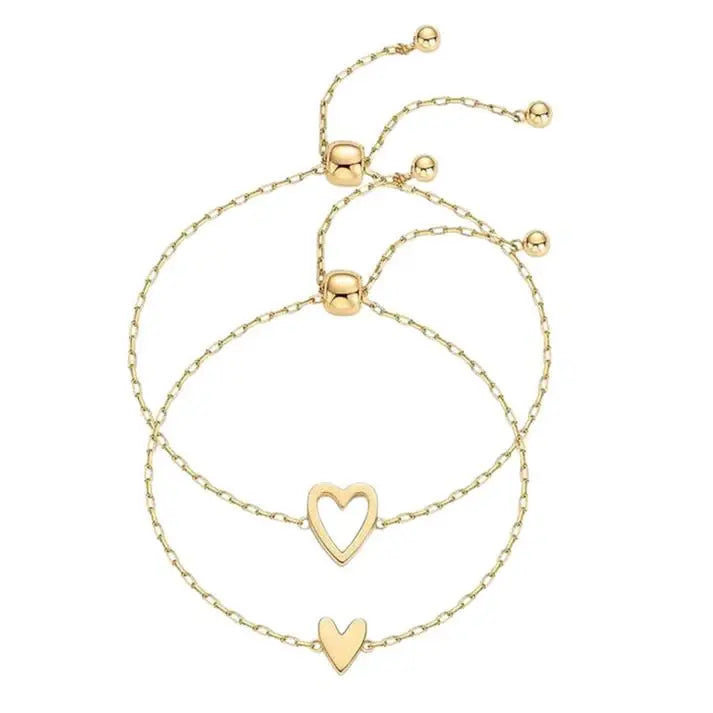 Set Pulseras Corazones — 2x1